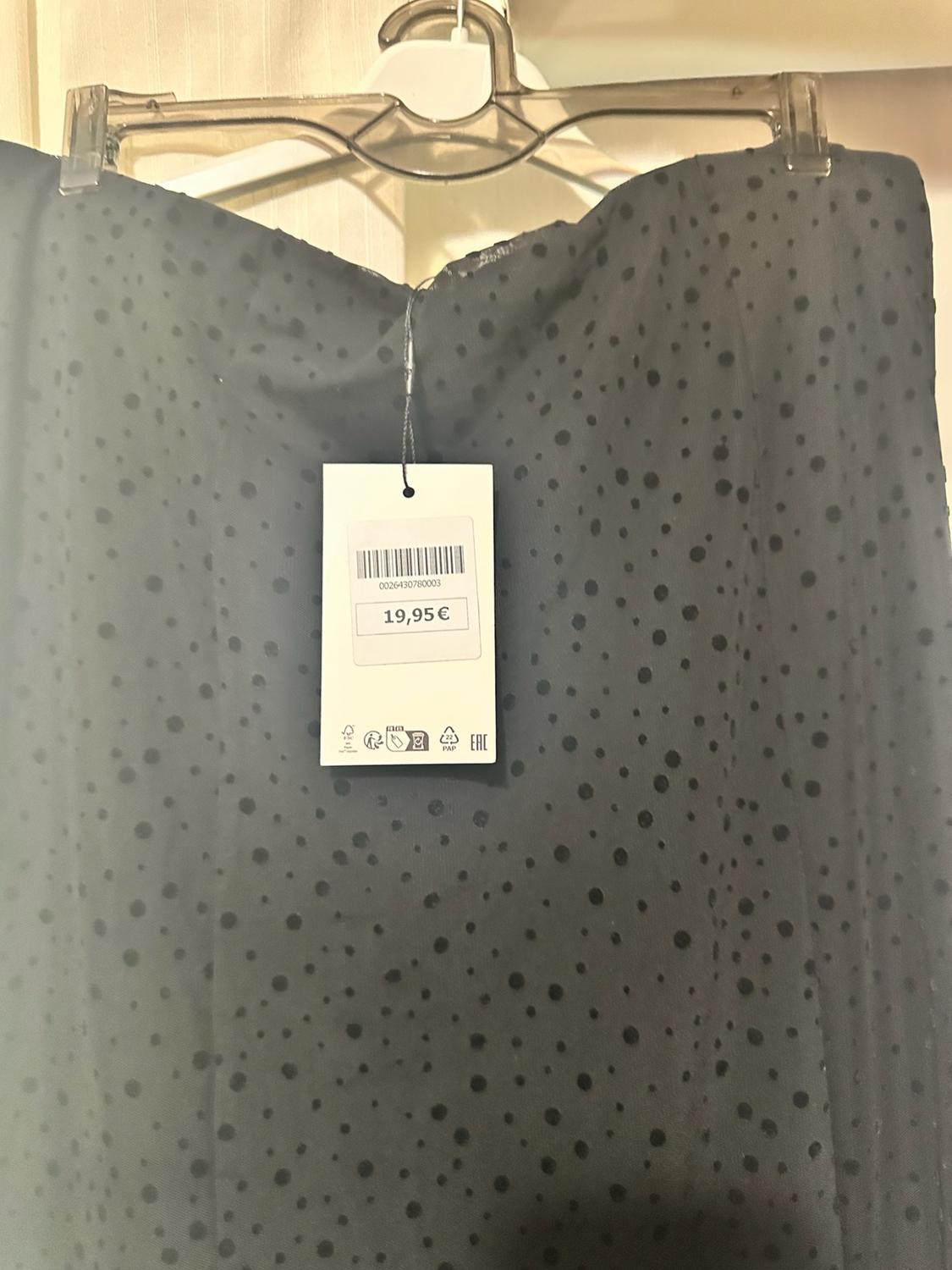DOTTED MESH MIDI SKIRT - Image 3