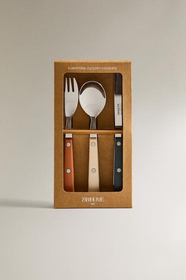 SET COUVERTS ENFANT COLORIS CHAUDS (SET DE 3) - Multicolore de Zara - Image 4