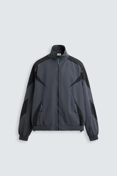 COLOUR BLOCK TECHNICAL JACKET - blue/black by Zara