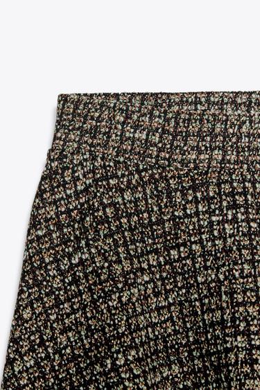 JACQUARD MINI SKIRT - Burgundy by Zara