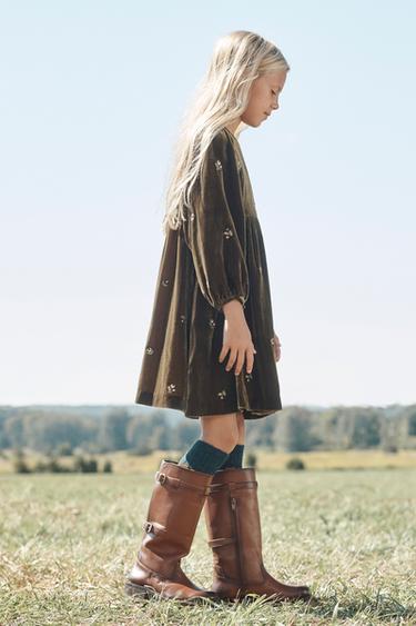 LIMITED EDITION BUCKLED LEATHER BOOTS - Brown by Zara - Image 1