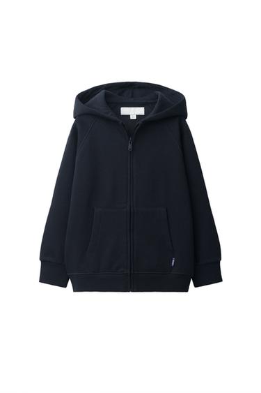 ZIP-UP HOODIE - Navy blue by Zara