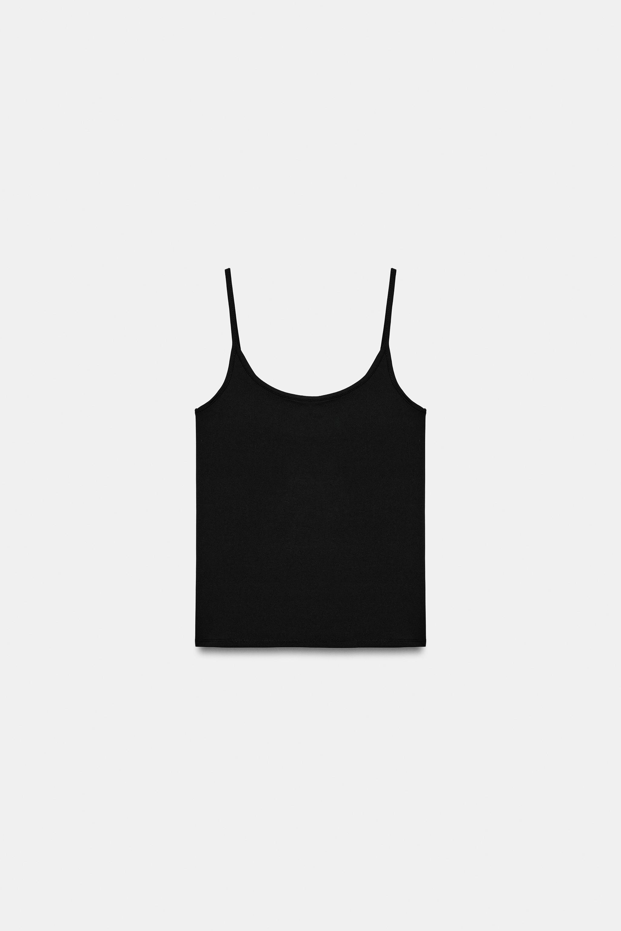 POLYAMIDE SPAGHETTI STRAP TANK TOP