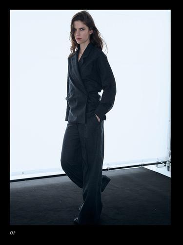 Surchemise texturée 100 % laine - Cobalt de Zara - Image 0