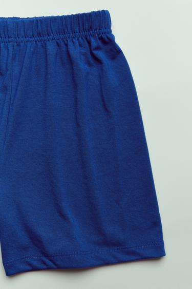 6-14 JAHRE/ SCHLAFANZUG T-SHIRT UND BERMUDA AUTOS - Leuchtendes Blau von Zara