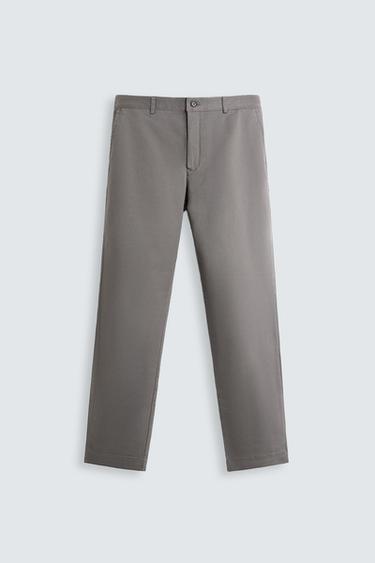 PANTALÓN CHINO SLIM FIT - Gris Antracita de Zara