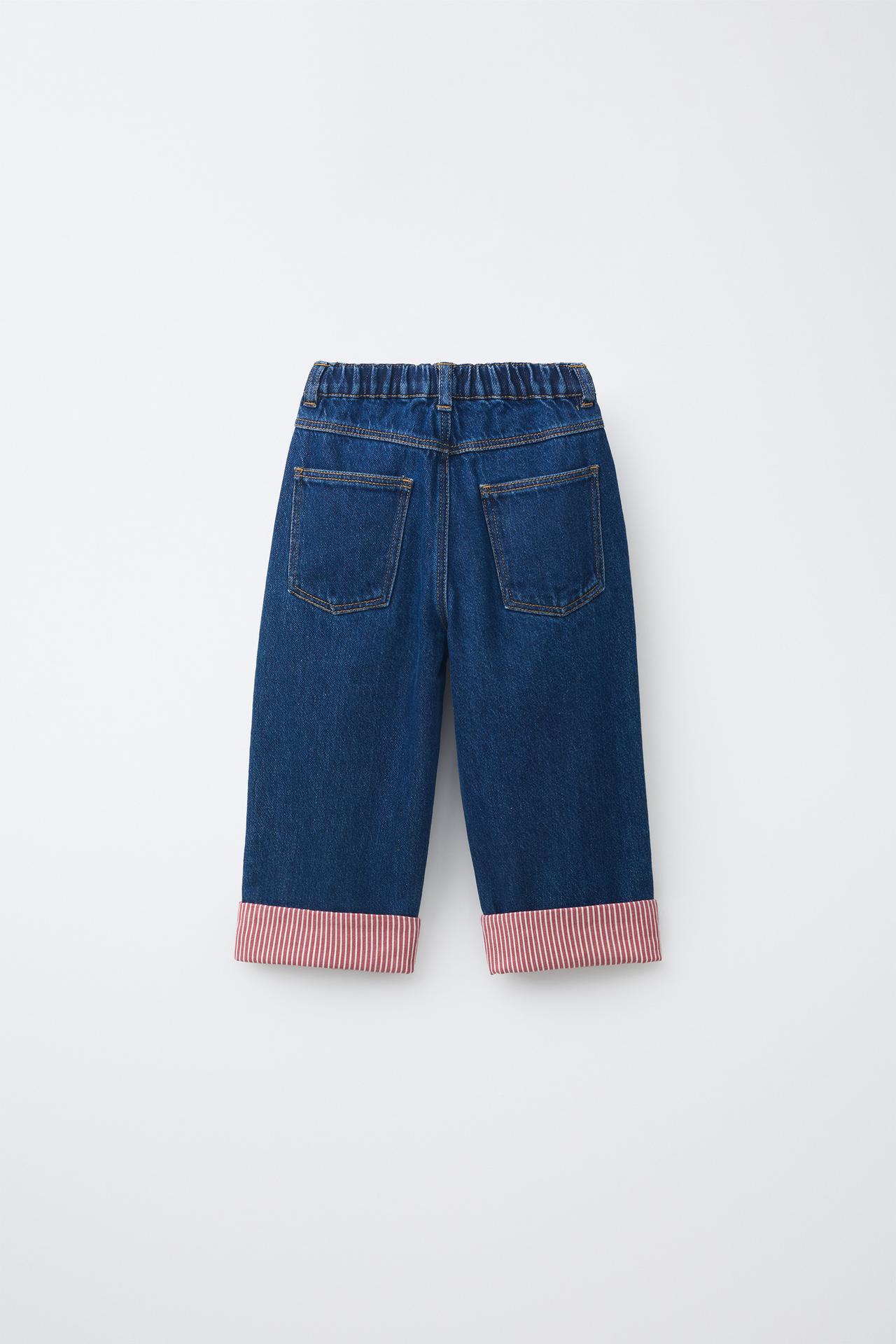 CUFFED CULOTTE JEANS — Indigo