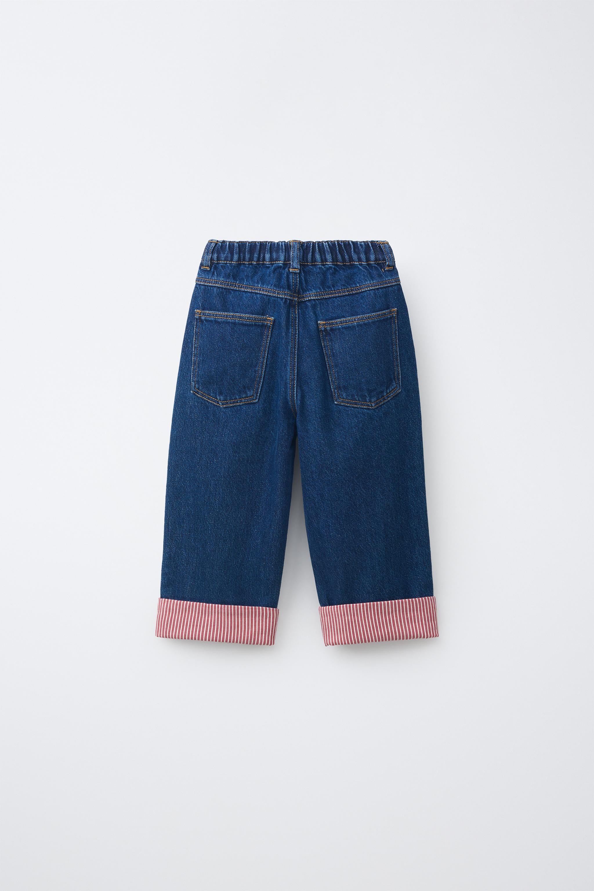 Детские джинсы Zara CUFFED CULOTTE JEANS — фото 3