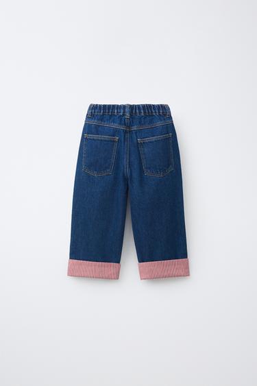 TEXANS CULOTTE AMB BAIXOS GIRATS - Indi de Zara