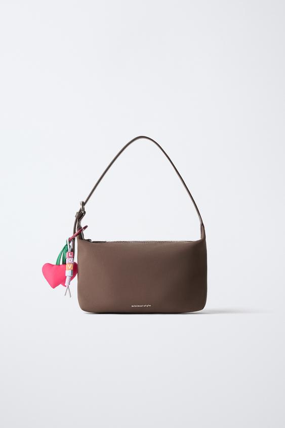 CHARM CROSSBODY BAG - Brown by Zara - Image 0