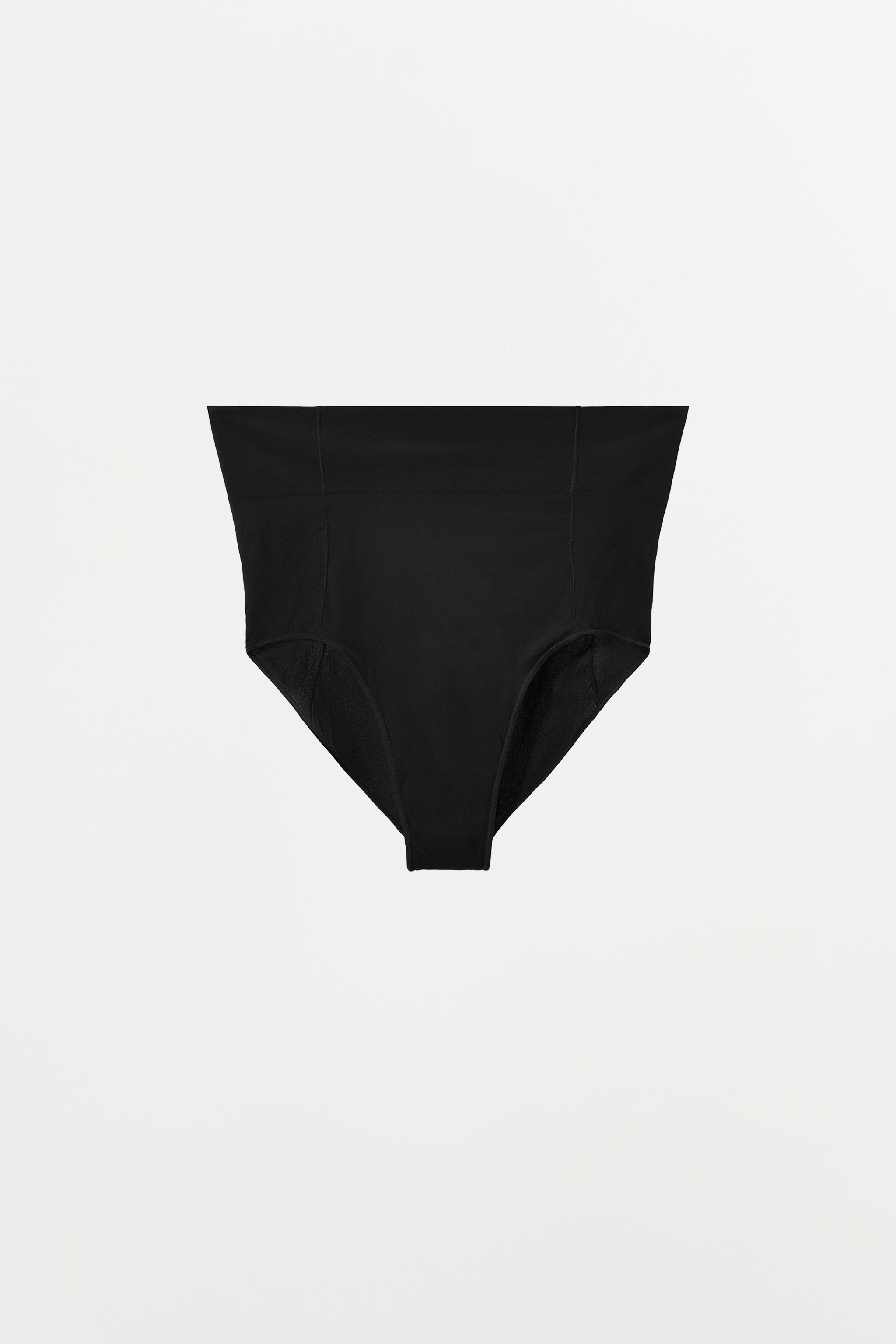 ZARA ハイウエスト ポリアミドショーツ 5919/509 HIGH WAIST PANTIES WITH POLYAMIDE - Black | ZARA United States