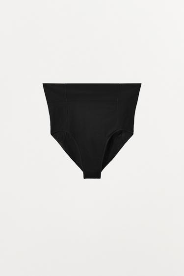 BRAGUITA ALTA CON POLIAMIDA - Negro de Zara