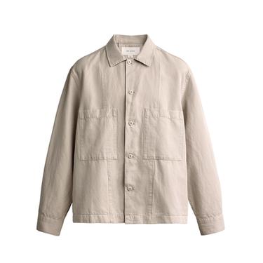 Zara REGULAR FIT OVERSHIRT - Light beige