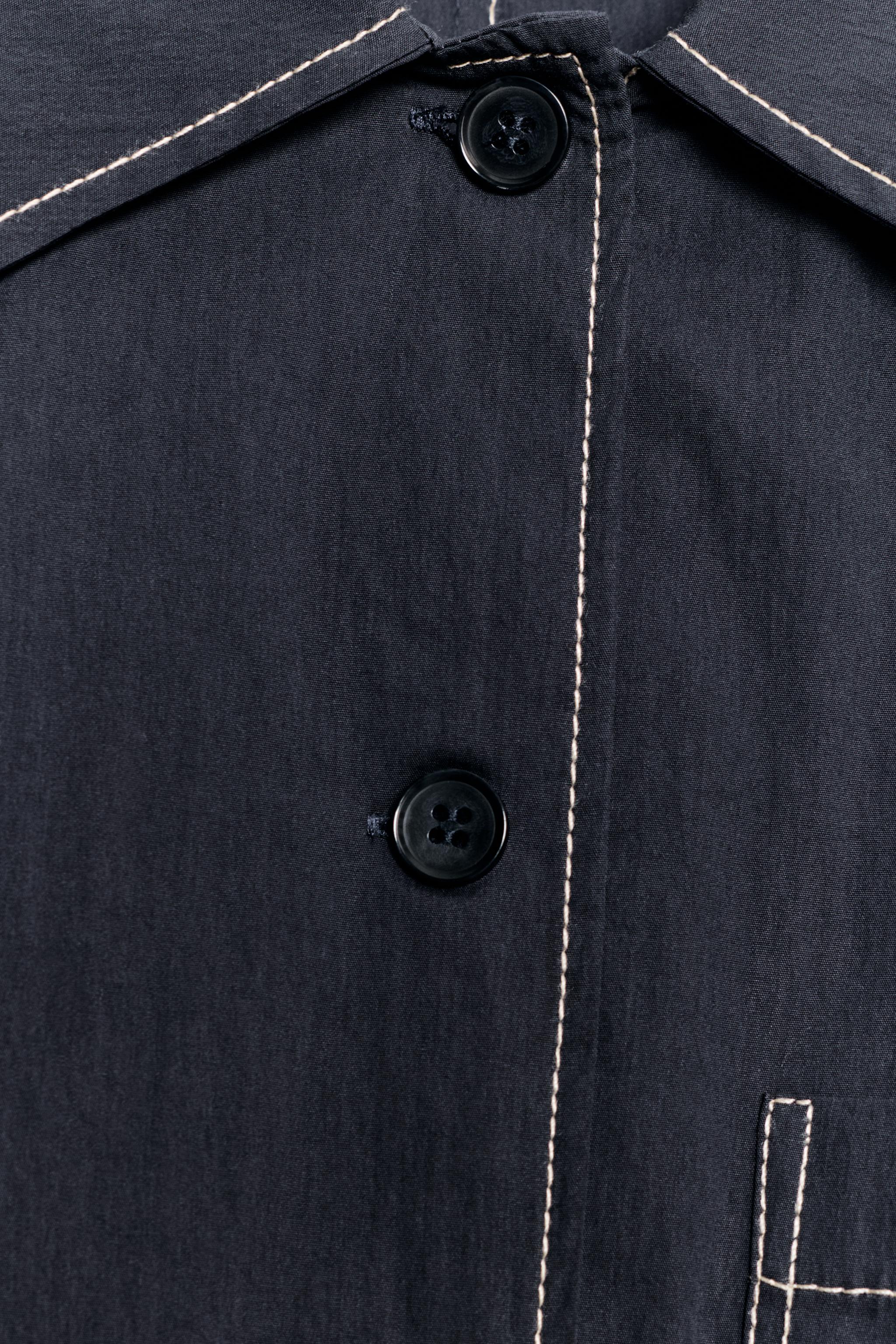 TOPSTITCHED SHIRT ZW COLLECTION