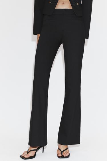 Zara FLARE PANTS - Black