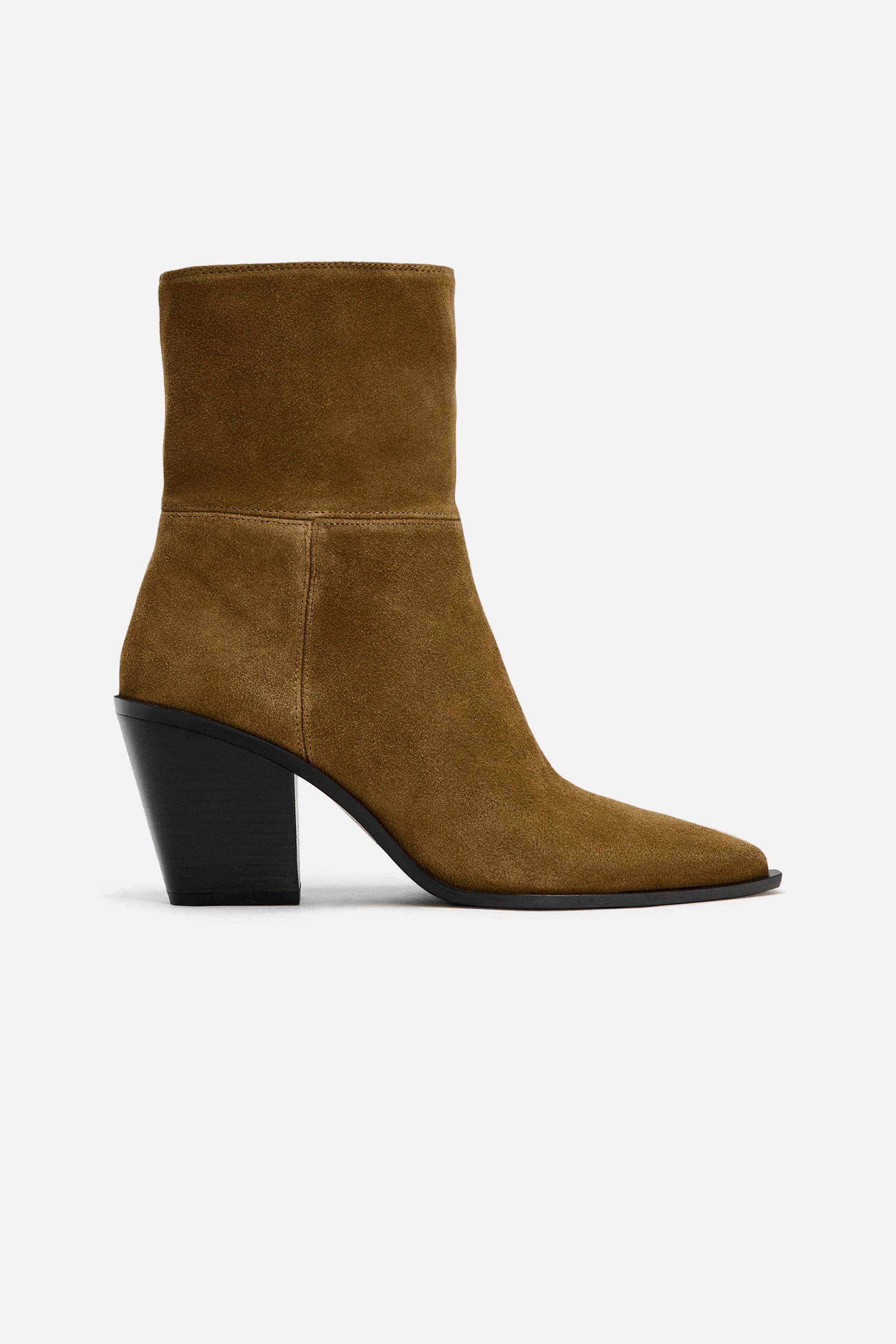 ひなた♪美品✨zara ザラ レザーブーツ センタージップ 26.0 黒 シューズ＆ショートブーツ – レディース | ZARA 日本