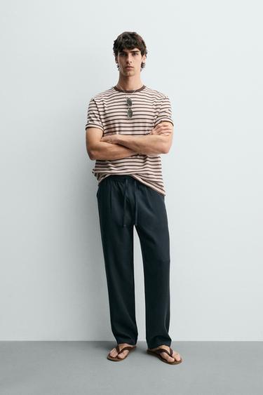 REGULAR FIT 100% LYOCELL TROUSERS - Blue by Zara - Image 0