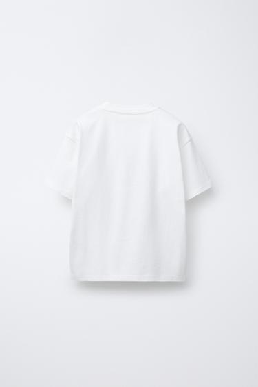 T-SHIRT À IMPRIMÉ AIGLE - Blanc cassé de Zara - Image 1