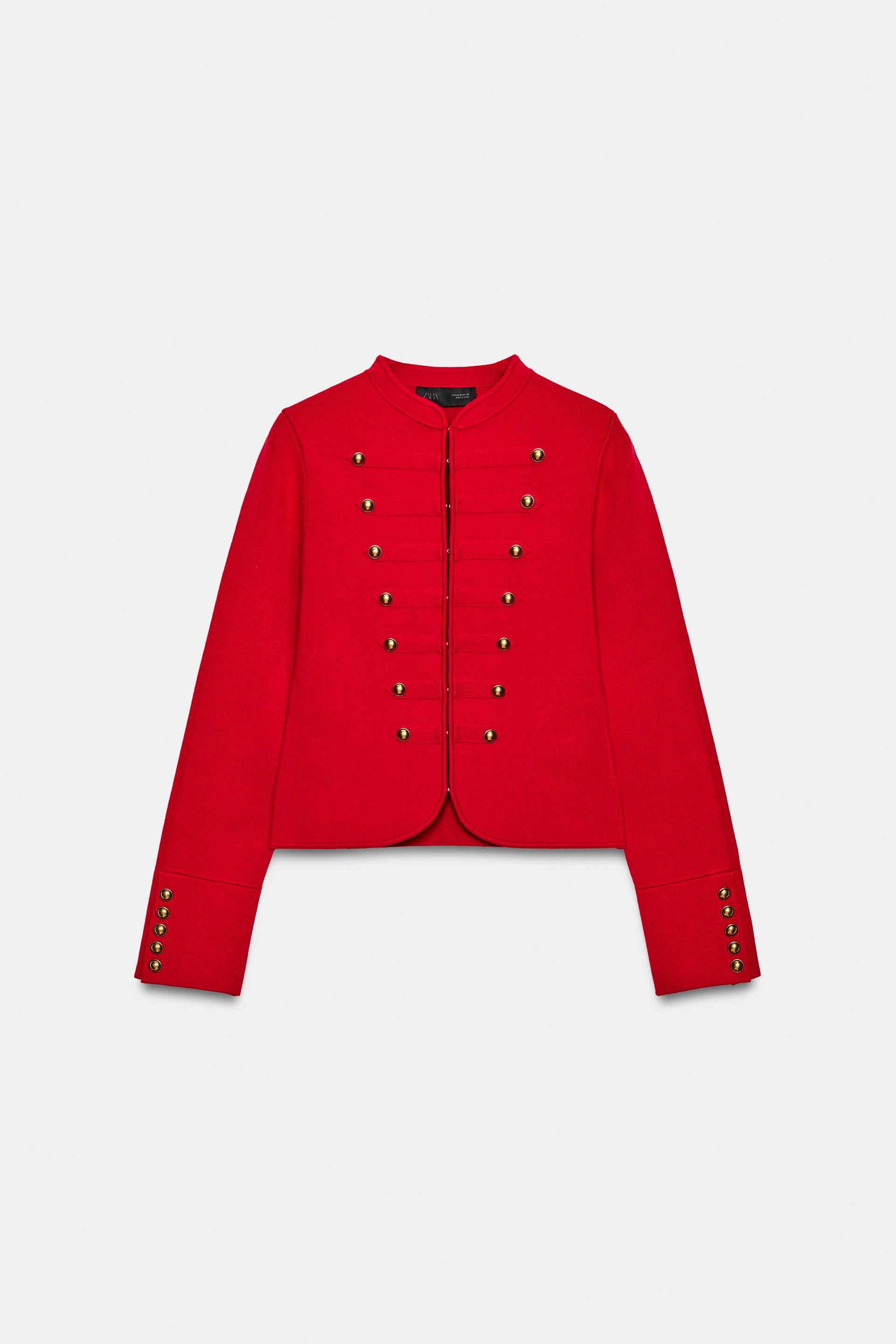 Buttoned Knit Jacket