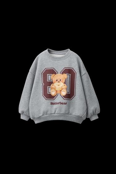 BUTTERBEAR © PRINT SWEATSHIRT - Grey marl by Zara - Image 0