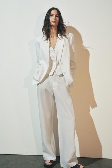 ZW COLLECTION BLAZER WITH POCKETS - Ecru by Zara - Image 0