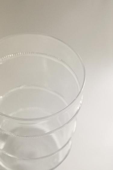 BOROSILICATE TUMBLER WITH LINES - 990 by Zara - Image 2