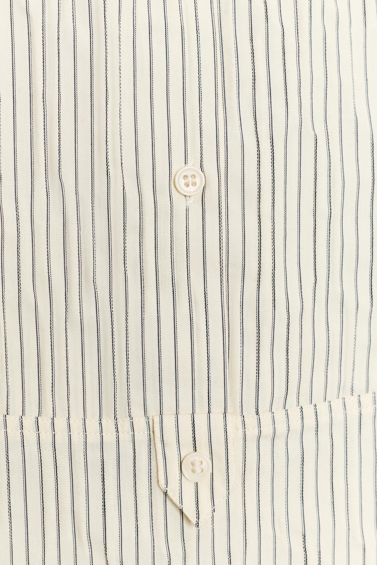 Женская рубашка Zara ZW Collection Striped, цвет: Чёрный / Белый — фото 8