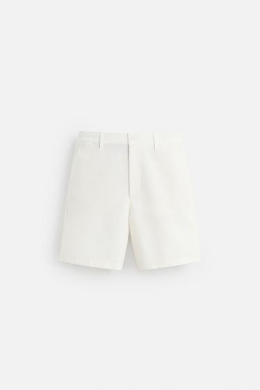 BERMUDA COUPE DÉCONTRACTÉE - Blanc de Zara - Image 6