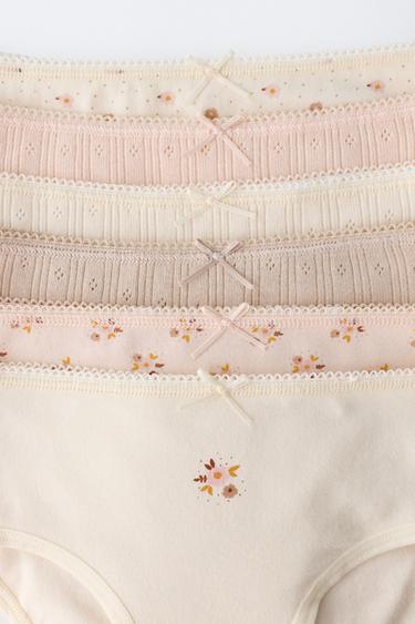 1 1/2-6 ANS/ LOT DE SIX CULOTTES IMPRIMÉES FLEURS - Rose poudré de Zara - Image 1