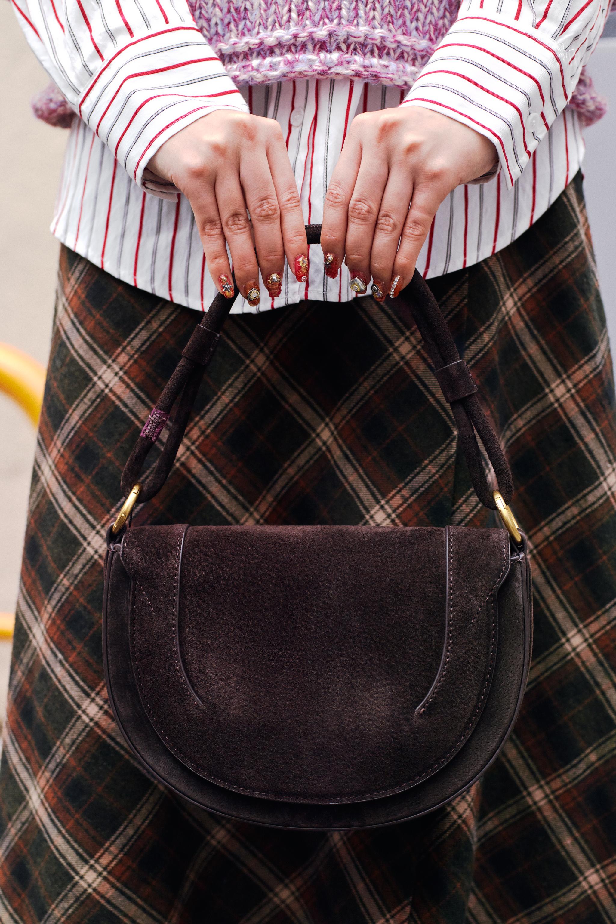LEATHER CROSSBODY BAG - Chocolate | ZARA South Africa
