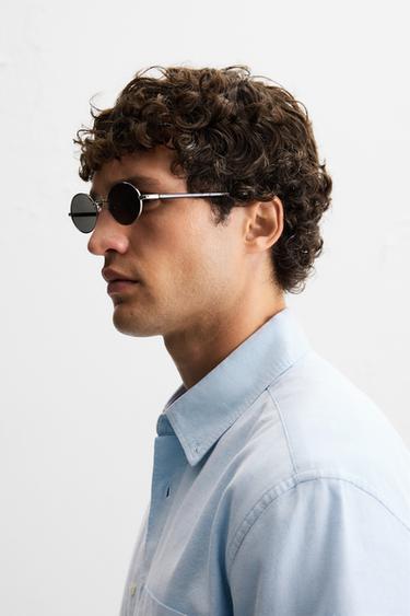 LUNETTES DE SOLEIL OVALES - Argent de Zara - Image 1