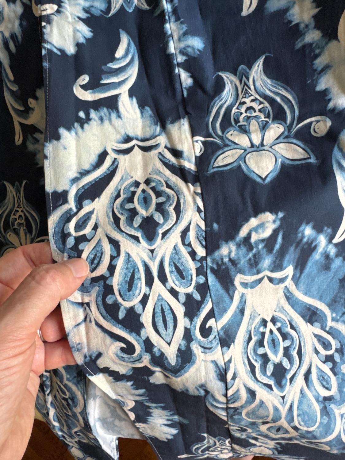 RUCHED PRINTED MIDI SKIRT - Image 4