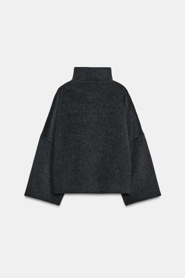 Zara ZW COLLECTION WOOL JACKET - Dark gray