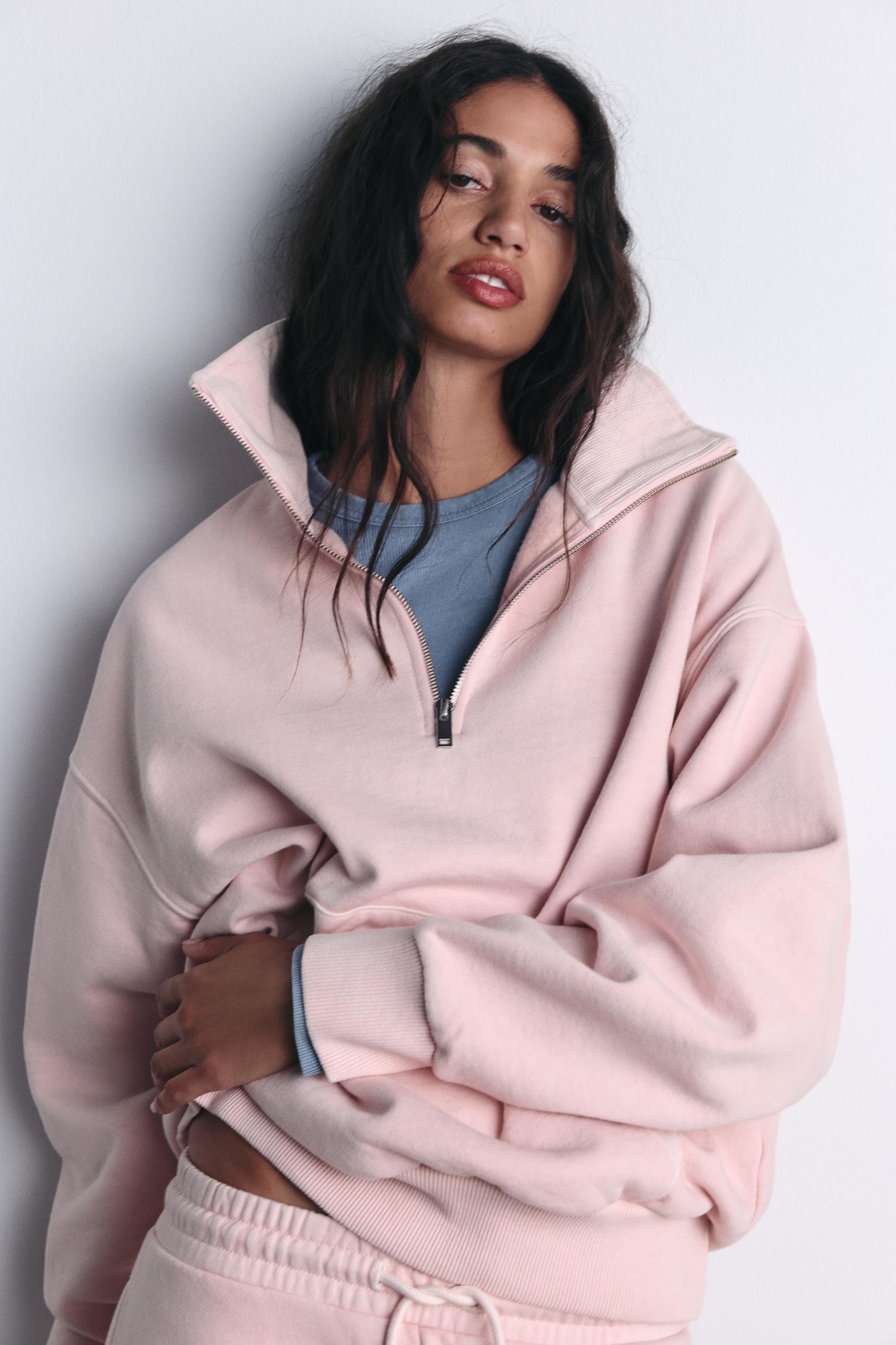 Champion sweater light pink zara hotsell