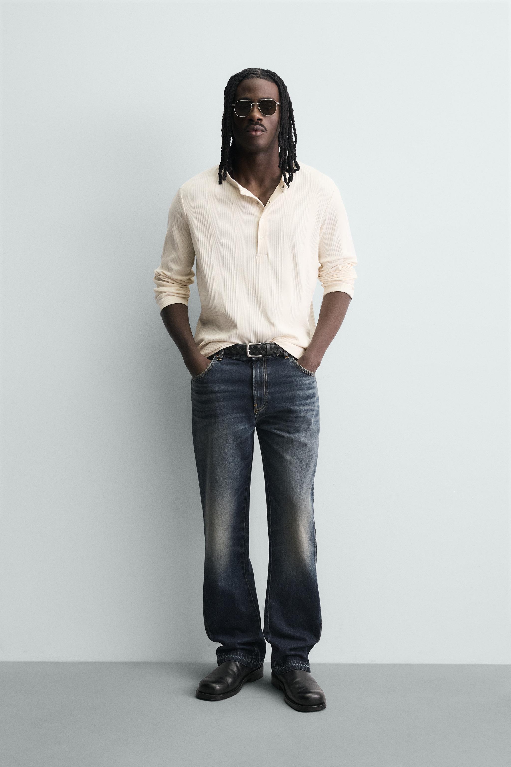 FLARE FIT JEANS - Mid-blue | ZARA United States