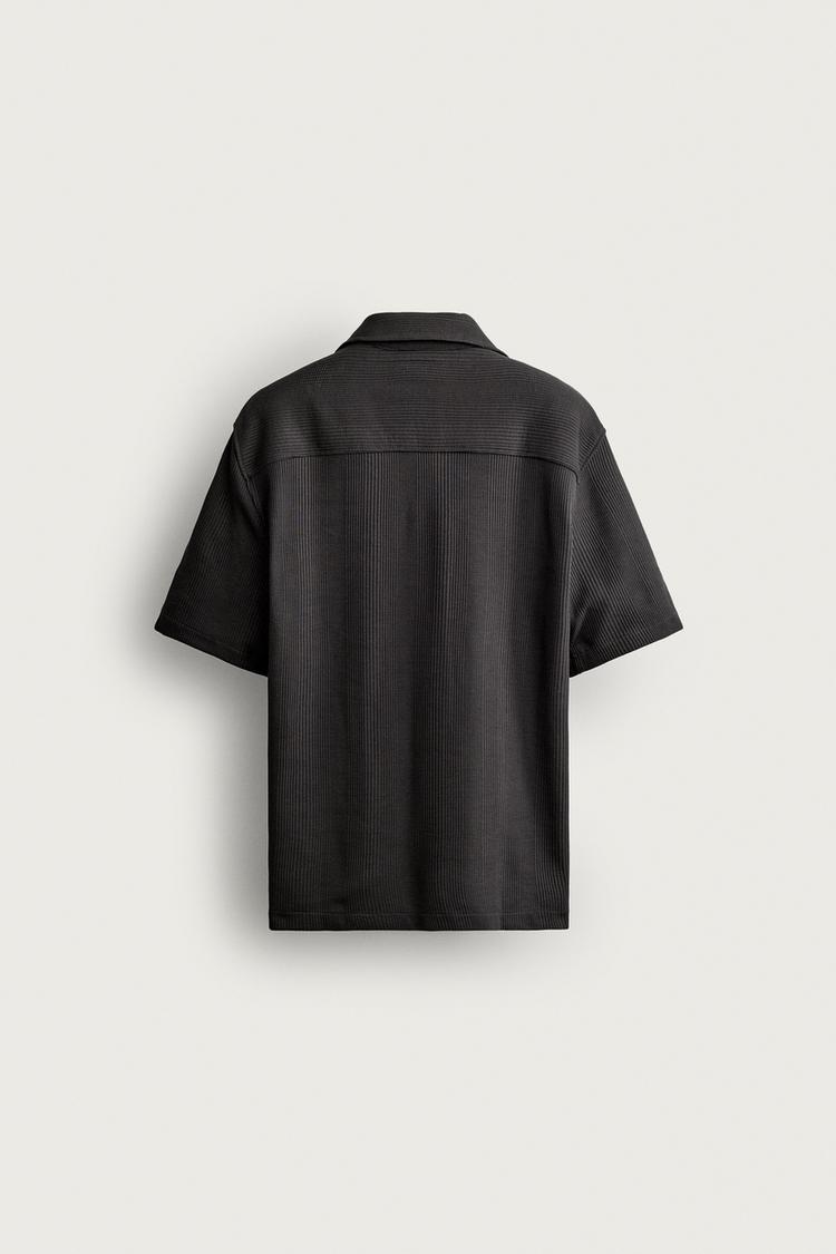 Camisa de corte regular con textura 4