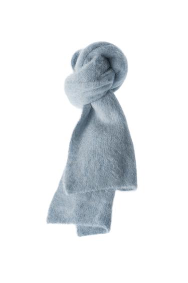 BUFANDA PUNTO MEZCLA ALPACA - Celeste de Zara