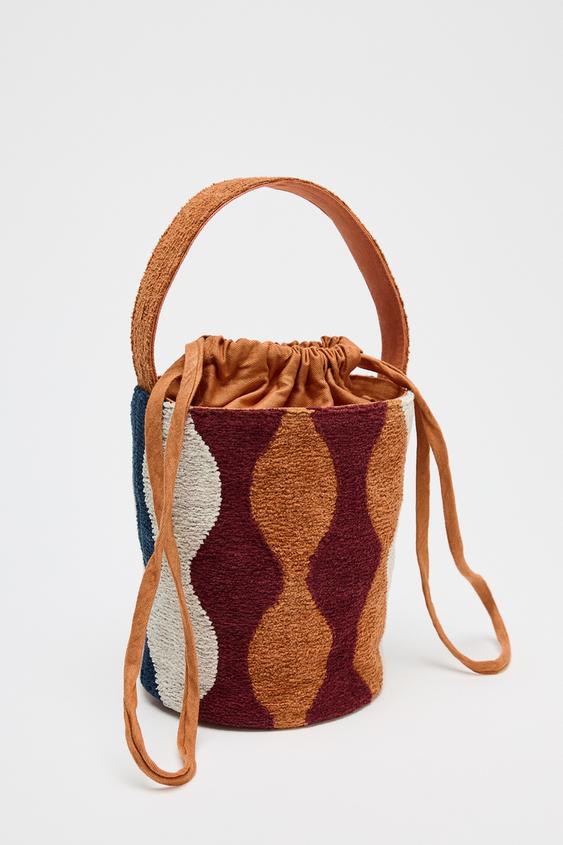 BAREVNÁ MINI CYLINDRICKÁ KABELKA VAK - Vícebarevné od Zara - Obrázek 1