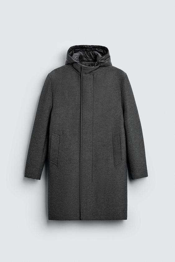 Zara Wool Men's Jackets Coats Zara Men's Wool Blend Shirt