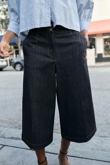 Z1975 LONG DENIM BERMUDA SHORTS - Blue by Zara - Image 4