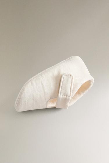 FABRIC BALLERINA BOOTIES - Ecru White by Zara - Image 3