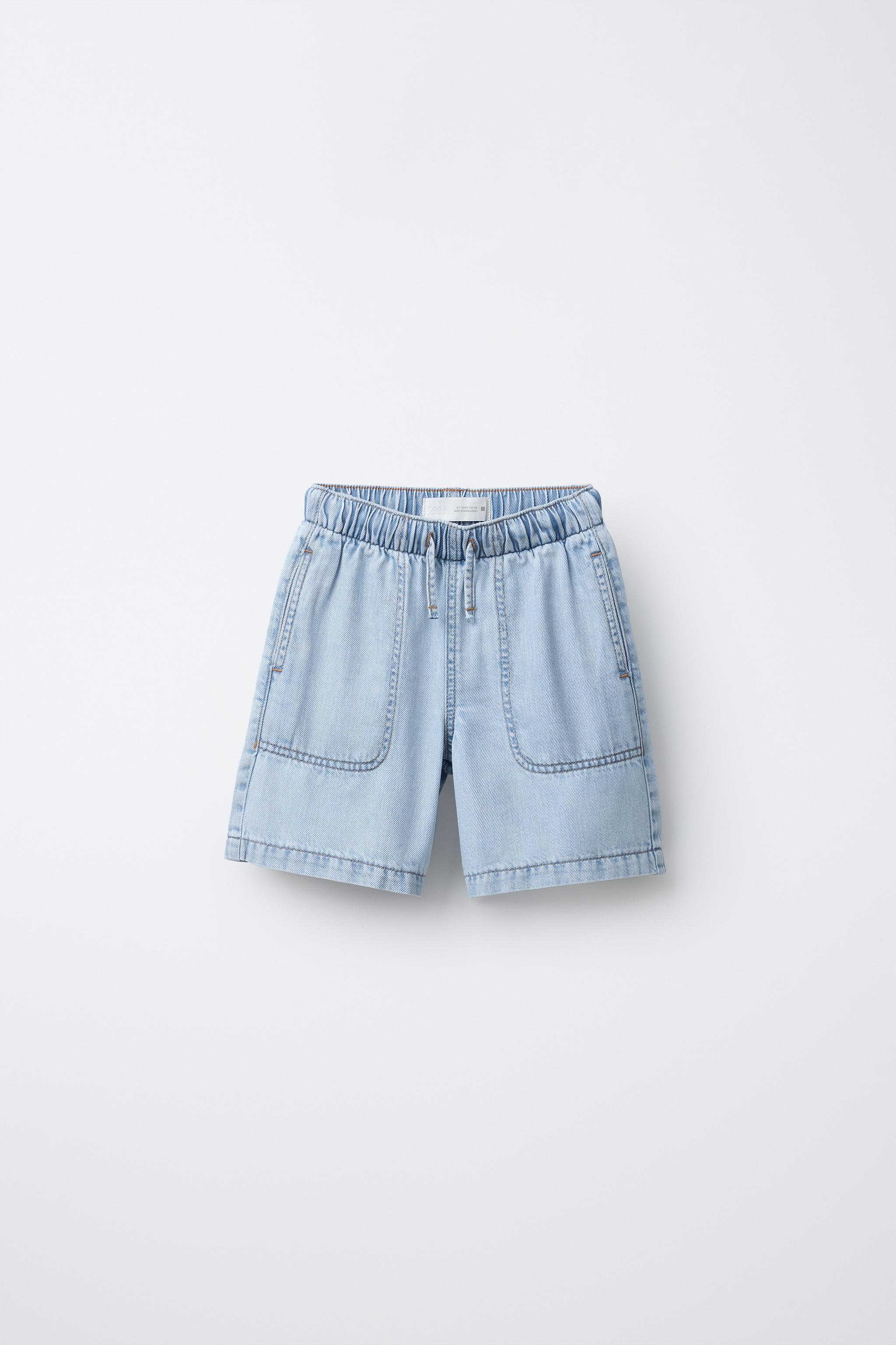 FLIESSENDE JEANS-BERMUDASHORTS - Blau | ZARA Schweiz / Switzerland