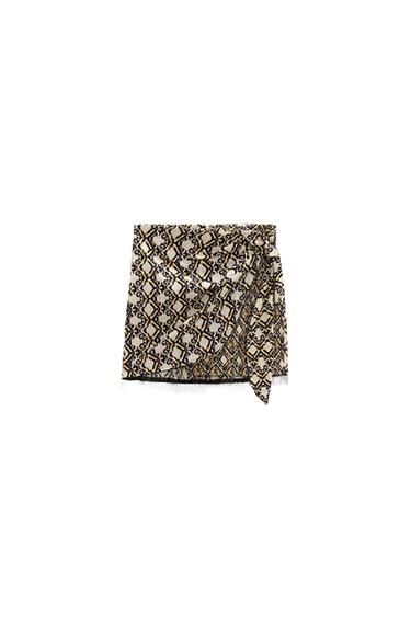 PRINTED SARONG SKIRT
