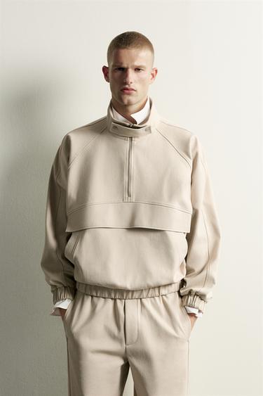 TECHNICAL POUCH SWEATSHIRT — Ecru / Beige 2