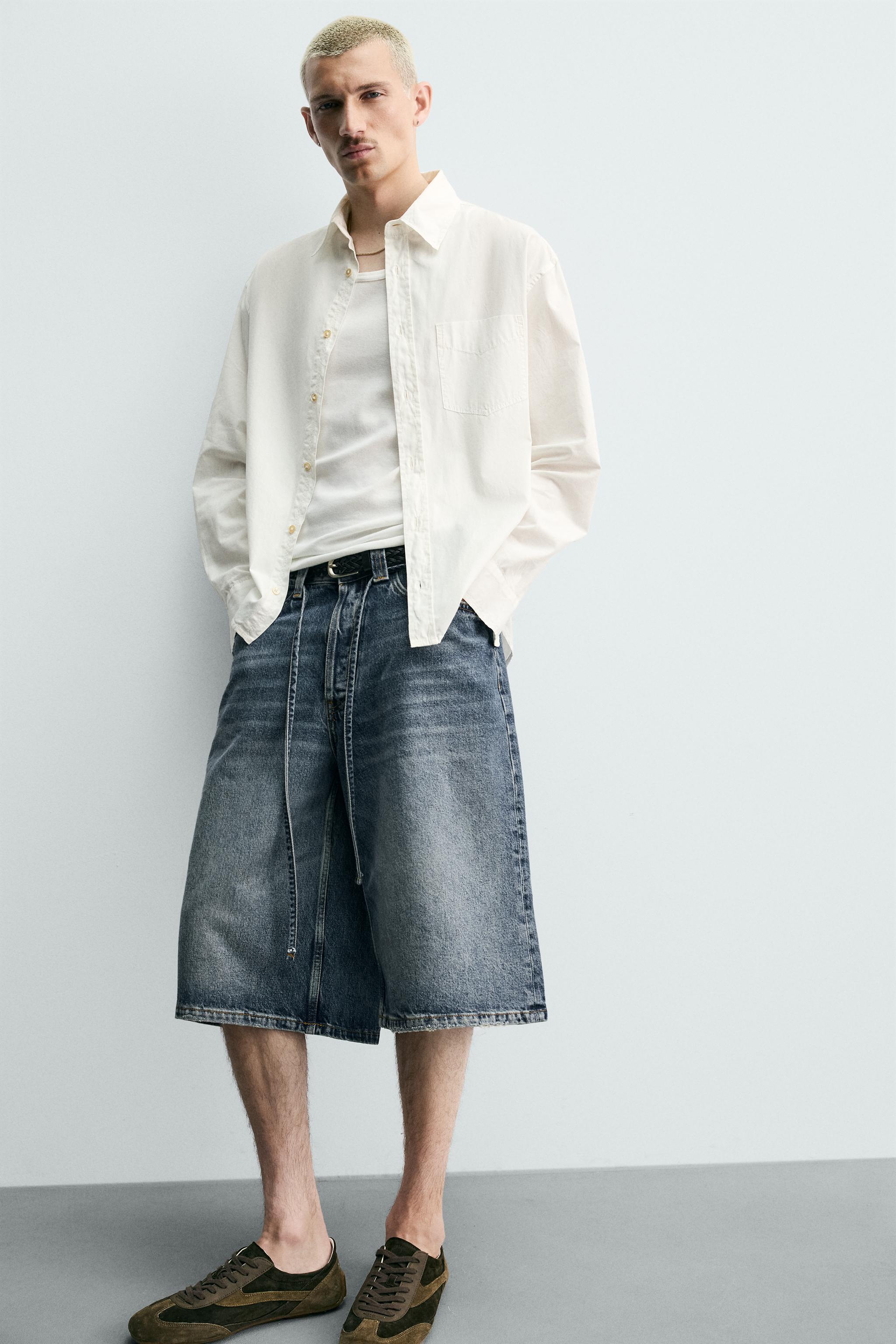 BAGGY FIT DENIM JORTS