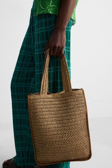 BRAIDED SHOPPER BAG - Light beige by Zara - Image 2