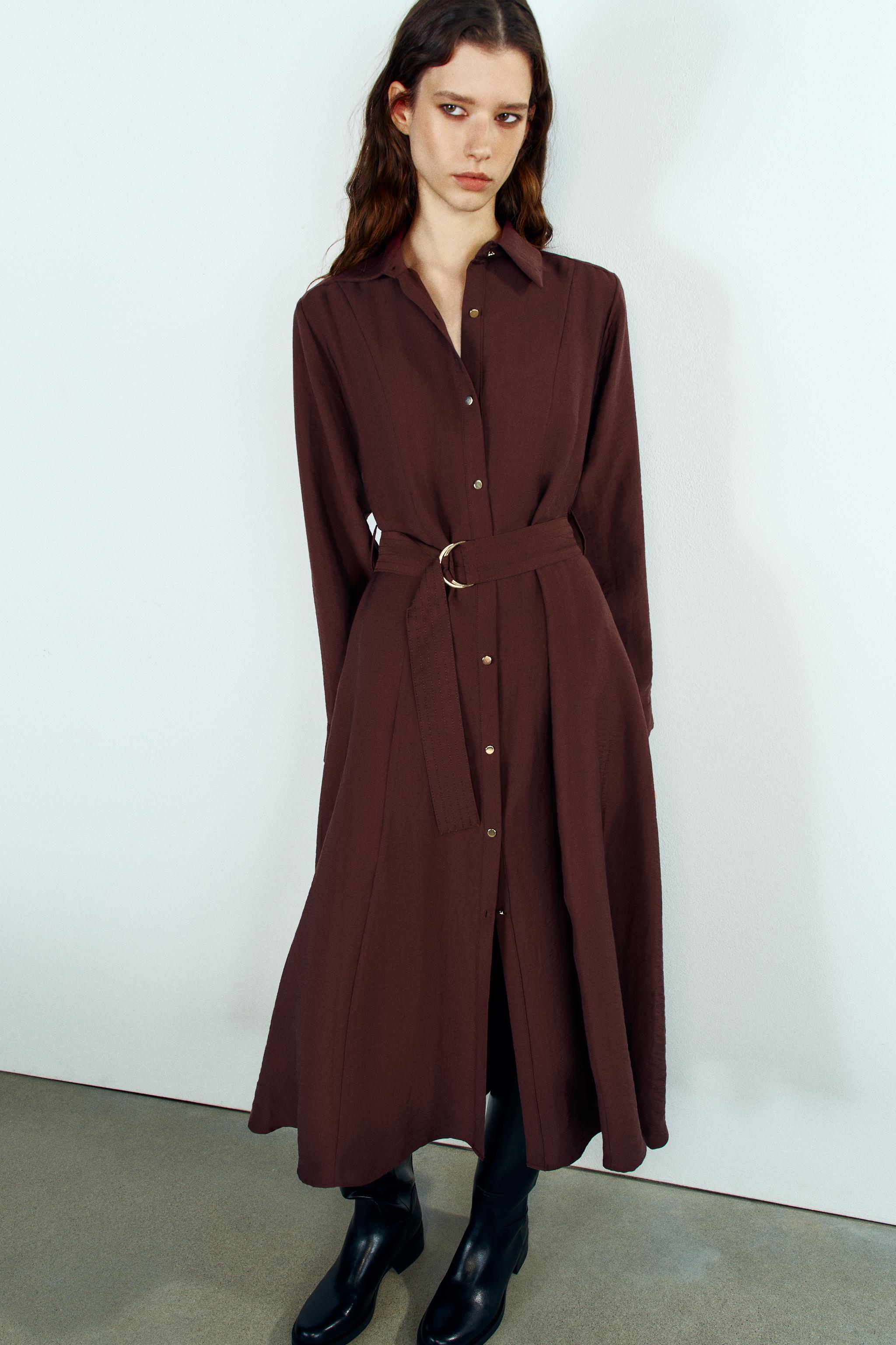 BELTED SHIRT DRESS