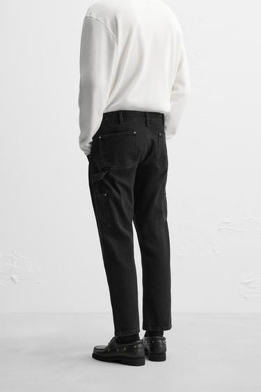 CARPENTER POCKET JEANS - Black by Zara - Image 2