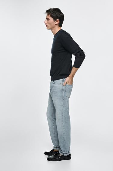 Jeans selvedge fit - Azul claro de Zara - Imagen 0