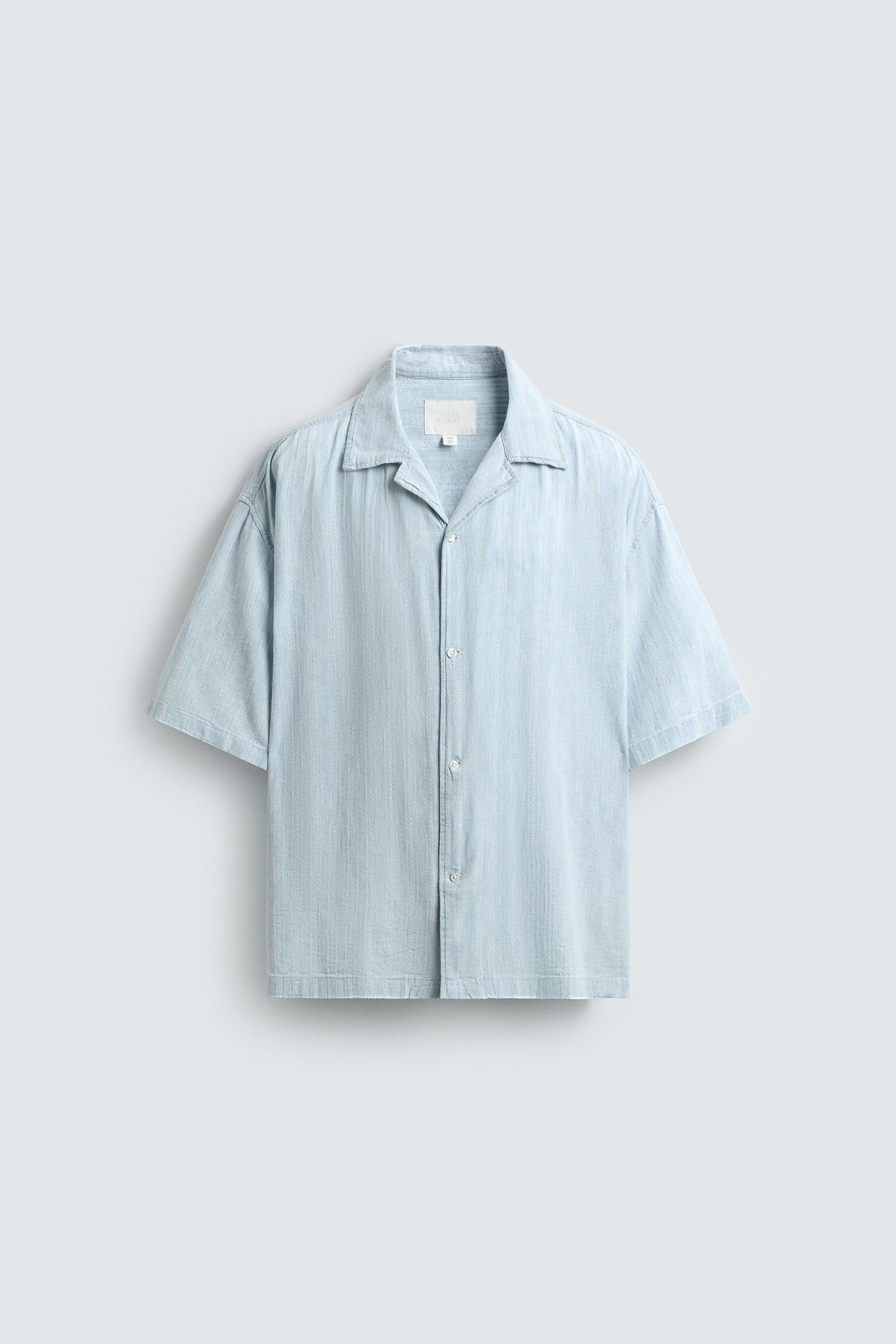 国内発送★ZARA★ストライプ柄*ジャカードシャツ 01165403046-p.jpg?ts=